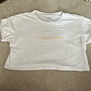 Core Power Yoga cropped T shirt